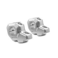 SW Motech Handlebar Riser / Bar Backs for 28mm Bars, 30mm Height [Colour Option: Silver]