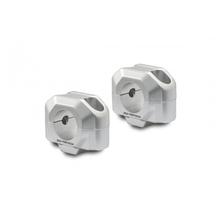 SW Motech Handlebar Risers for 28mm Bars, 20mm Height [Colour Option: Silver]