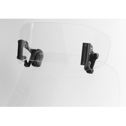 MRA Screens Vario Spoiler & Clamps "A" 300mm X 90mm, 205mm Mount to Mount