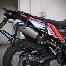 Outback Motortek Yamaha Tenere 700 19-24 High Exhaust Asymmetrical Pannier Racks
