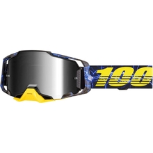 100% Percent Armega Furious Silver Mirror Goggles