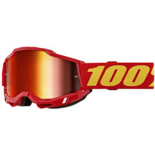 100% Percent Accuri 2 Red Red Mirror Goggles