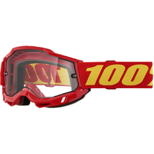 100% Percent Accuri 2 Enduro Moto Red Clear Goggles