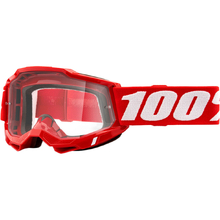 100% Percent Accuri 2 Red Clear Goggles