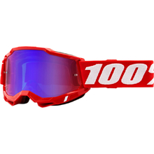 100% Percent Accuri 2 Red/Blue Mirror Goggles