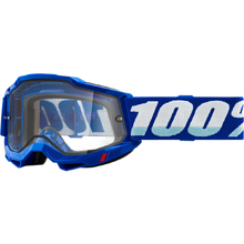 100% Percent Accuri 2 Enduro Moto Blue Clear Goggles
