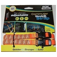 ROK Straps Adjustable 28" Orange Reflective Twin Pack