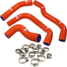 Samco KTM 390 Adventure 20-24 Orange Radiator Hose and Clip Kit Combo