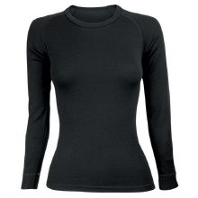 Sherpa Black Merino Wool Long Sleeve Thermal Top