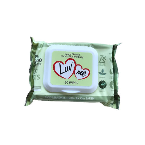 Luvme (Bum) Wipes Eco Bamboo Wet Wipes 20 pack