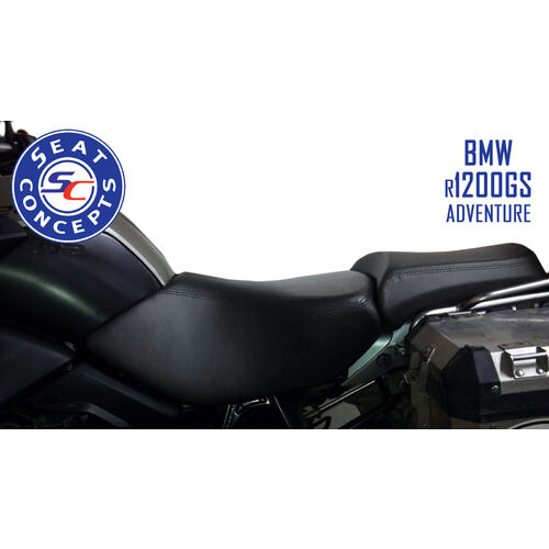 Seat Concepts BMW R1200GS/A Oil Cooled (2005-13) TALL Comfort [Seat Option: Front & Rear Foam & Cover Kits] [Cover Option: Carbon Fiber Sides/Gripper]