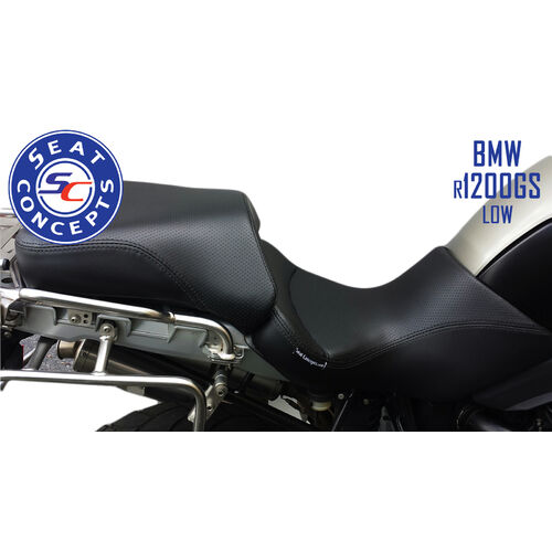 Seat Concepts BMW R1200GS/GSA Oil Cooled ('05-'13) LOW [Seat Option: Front Foam & Cover Kit ONLY] [Cover Option: Carbon Fiber Sides/Gripper Top]