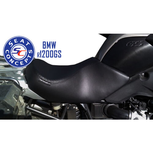 Seat Concepts BMW R1200GS/GSA Oil Cooled ('05-'13) Comfort [Seat Option: Front Foam & Cover Kit ONLY] [Cover Option: Carbon Fiber Sides/Gripper Top]
