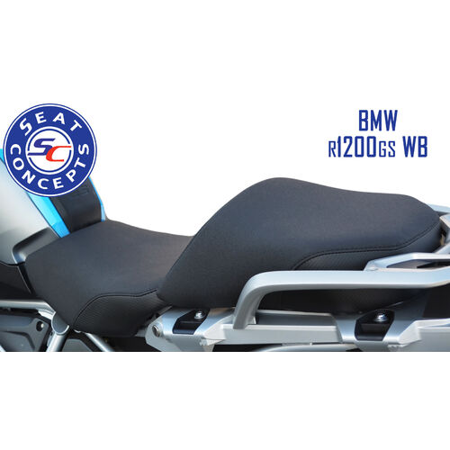 Seat Concepts BMW R1200GS/A R1250GS/A ('13-'23) Comfort [Seat Option: Front Complete GS/GSA] [Cover Option: Carbon Fiber Sides/Gripper Top]