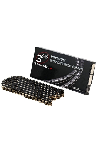 EK Chains 525 3D L-Series Black/Gold 124L Chain