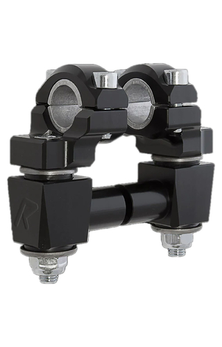 ROXspeedFX 7/8" & 1 1/8" Fat Bar Elite Black Anodised Pivoting Anti-Vibration Bar Risers