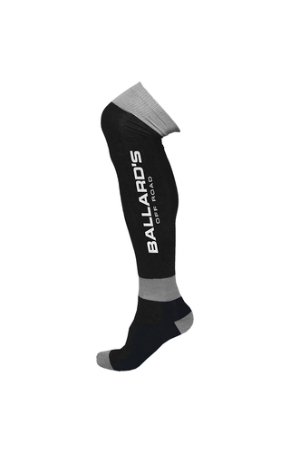 Ballards Black/Grey Pro-Moto Ride Socks