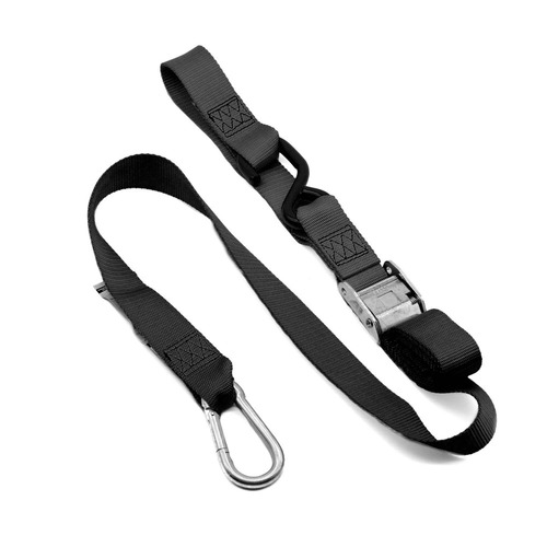 Kustom Hardware 38mm Snap Hook Tie Downs [Colour Option Black/Black]