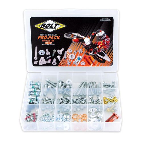 Bolt Euro Style Pro Pack Hardware Kit for KTM, Husaberg (2003-Current) & Husqvarna (2014-Current)