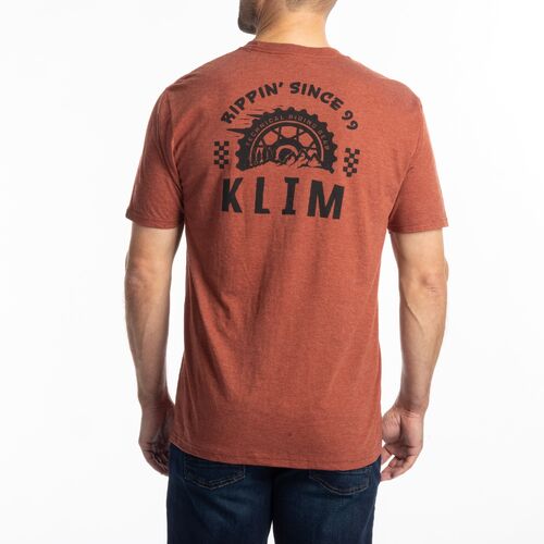 Klim Rippin' Tri-Blend Tee [Colour Option: Heathered Russet-Black] [Size: Small]