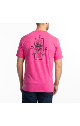 Klim Petrol Tri-Blend Fuschia/Frost Black T-Shirt
