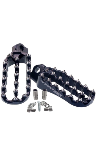 Fastway Suzuki DR650SE 96-21 Black Adventure Foot Pegs
