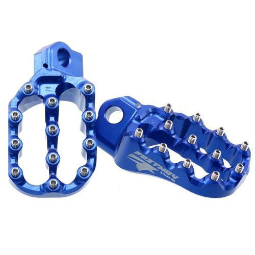 Fastway Evolution Air Raised Angle Footpegs [Colour: Blue]
