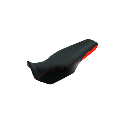 Seat Concepts Honda XL750 Transalp ('23-'25) Tall Comfort Foam & Cover Kit [Cover: Black Semi-Grip Sides & Top/Red Semi-Grip Accent] [RD Stitch]