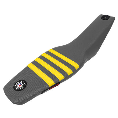 Seat Concepts Husqvarna Rockstar Edition ('22-'25) FC/FS/FX/TC/TX ('23-'25) FE ('24-'25) Element XL Complete Seat [Cover Option: Grey/Grey/Yellow]