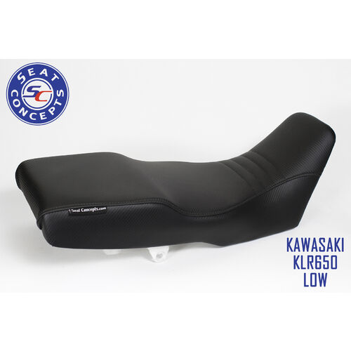 Seat Concepts Kawasaki KLR650 (1987-current) LOW Comfort Step Seat [Seat Option: Complete Seat] [Cover Option: All Carbon Fiber]