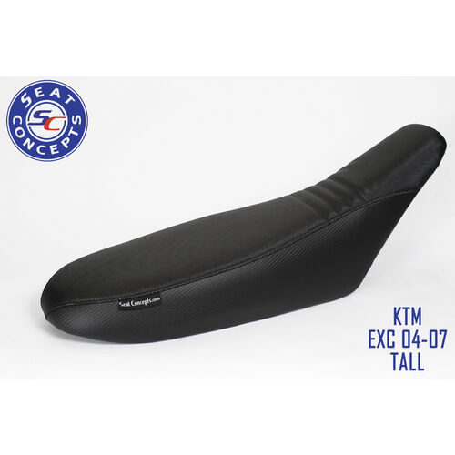 Seat Concepts KTM SX/SXF/EXC/XCW (2004-2007) TALL Comfort [Seat Option: Complete Seat] [Cover Option: All Carbon Fiber] [Stitching Option: Black]