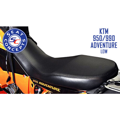 Seat Concepts KTM 950/990 Adventure (2004-2015) LOW Comfort [Seat Option: Complete Seat] [Cover Option: All Carbon Fiber] [Stitching Option: Black]