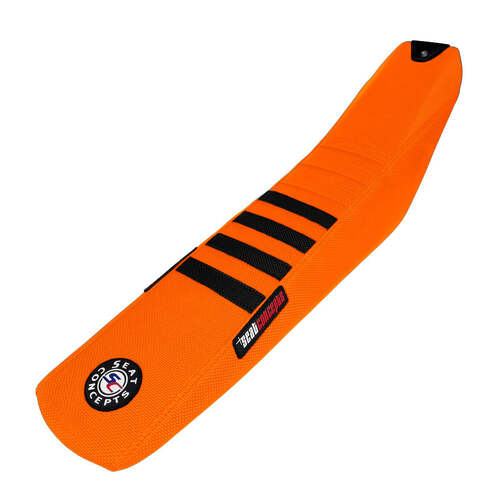 Seat Concepts KTM SXF Factory Edition ('22-'24) SXF/XCF/SX/XC/SMR ('23-'24) EXCF/XWF/XCFW/XCW ('24) Race [Seat: Cover] [Cover: Orange/Orange/Black]