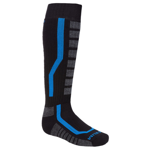 Klim Aggressor Sock 2.0 [Colour Option: Black-Electric Blue Lemonade] [Size: Large]
