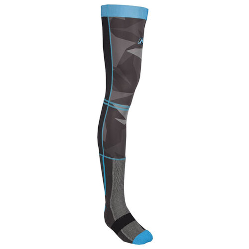 Klim Aggressor Cool -1.0 Knee Brace Sock Camo - Blue [Size:Small] [Colour Option:Camo-Blue] 