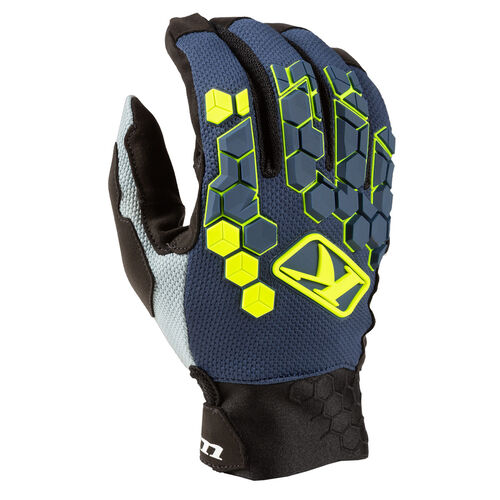 Klim Dakar Glove [Colour Option: Vivid Blue] [Size: 3Xlarge]