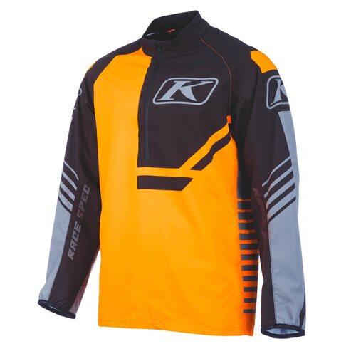 Klim Revolt 1/4 Zip Pullover [Colour Option: Black-Strike Orange] [Size: Small]
