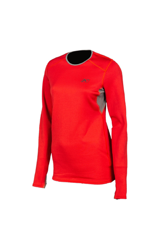 Klim Solstice 3.0 Chili Pepper/Castlerock Grey Warming Womens Base Layer Shirt