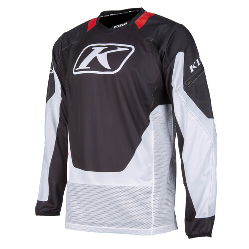 Klim Dakar Jersey [Colour Option: Synth Black-Redrock] [Size: 2XLarge]
