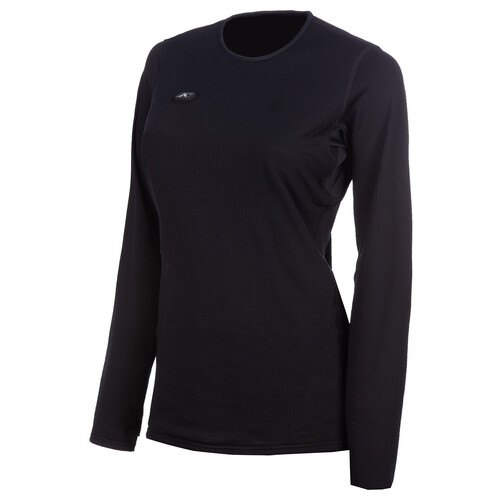 Klim Women's Solstice Shirt eFire Warming Base Layer [Size: Large] [Colour Option: Black]