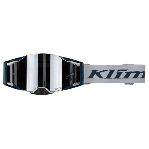 Klim Rage Off-Road Goggle [Colour Option: Cool Gray With Silver Mirror Lens]