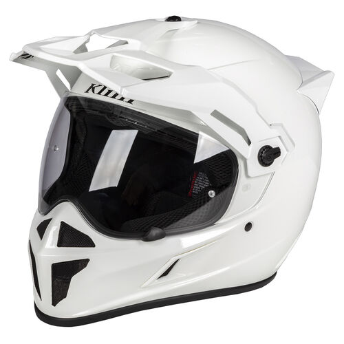 Klim Krios Karbon Adventure Helmet ECE/DOT [Colour Option: Gloss White] [Size: Medium]