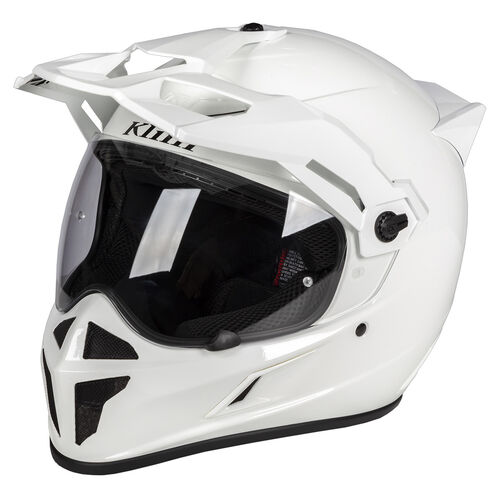 Klim Krios Karbon Adventure Helmet ECE/DOT [Colour:Gloss White] [Size:Medium]