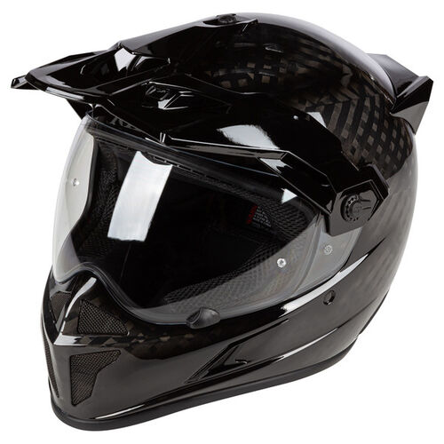 Klim Krios Karbon Adventure Helmet ECE/DOT [Colour Option: Gloss Karbon Black] [Size: 2XLarge]