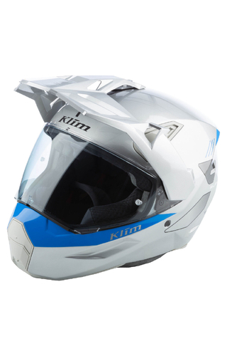 Klim X1 Alpha Gloss Concept High-Rise/Electric Blue Lemonade Helmet