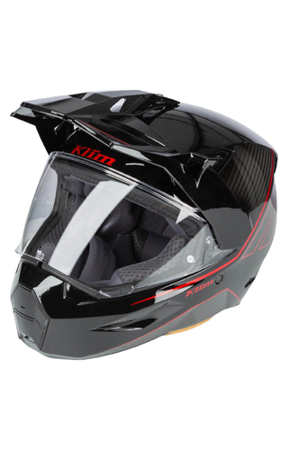 Klim X1 Alpha Quanta Gloss Black/Fiery Red Helmet