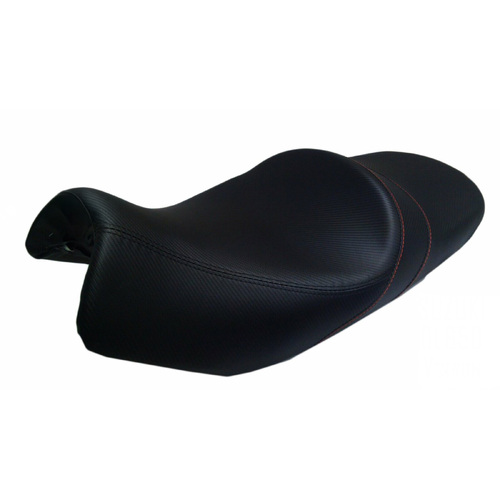 Seat Concepts Suzuki DL650 V-Strom ('12-'16) Comfort Foam & Cover Kit [Cover Option: Carbon fiber w/ Plain Vinyl Band] [Stitching Option: Black]