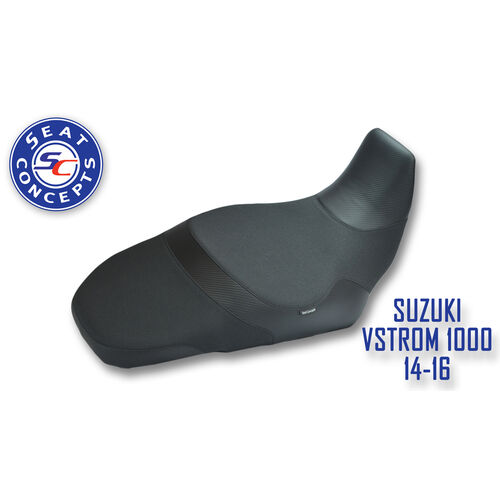 Seat Concepts Suzuki DL1000 V-Strom (2014-2019) Comfort Foam & Cover Kit [Cover Option: Carbon Fiber Sides / Gripper Top]