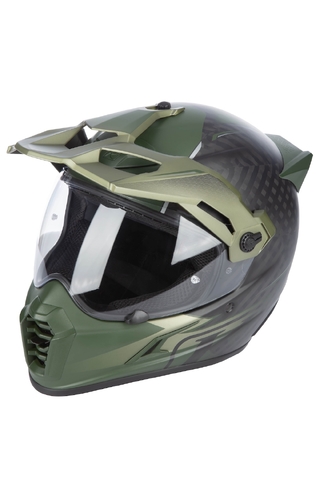 Klim Krios Pro ECE/DOT Echo Matte Black/Rifle Green/Oil Green Helmet