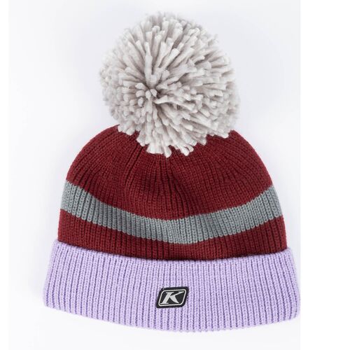 Klim Powder Pom Beanie [Colour Option: Lavender Heist-Cabernet]